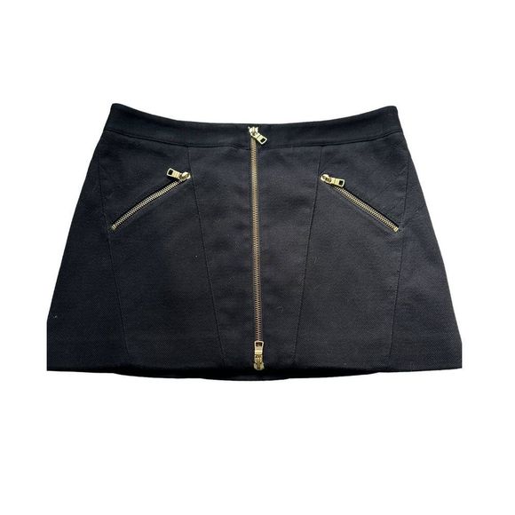 Armani Exchange Mini Skirt Black Goth Grunge  Size 4‎ - Picture 1 of 7